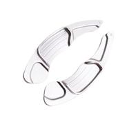 Compatible Con Lincoln Para MKS Para MKZ 2013 2014 2015 2016 2017 2018 2019, Accesorios De Extensión De Palanca De Cambios Para Volante De Coche Levas Volante(Silver)