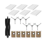 Compatible con los Accesorios del Robot Aspirador Eufy Clean L50/L50 SES, L60/L60 SES, L60 Hybrid y G50/G50 Hybrid. Filtro, Cepillo Lateral Principal y Piezas.(Set 4)