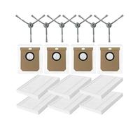 Compatible con los Accesorios del Robot Aspirador Eufy Clean L50/L50 SES, L60/L60 SES, L60 Hybrid y G50/G50 Hybrid. Filtro, Cepillo Lateral Principal y Piezas.(Set 10)