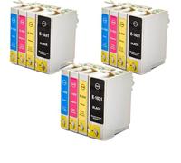 Compatible con los Modelos de Cartuchos de Tinta T1031 T1032 T1033 T1034 Stylus Adecuado T40W TX550W TX600FW y más(3 Sets)