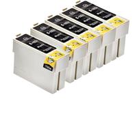 Compatible con los Modelos de Cartuchos de Tinta T1031 T1032 T1033 T1034 Stylus Adecuado T40W TX550W TX600FW y más(5PCS Black)