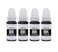 Compatible con los modelos de impresora G2200 G2210 G3200 G3210 G4200 G4210 G1020 G2020 G3020 G3060 G1220 G2260 Recarga de tinta colorante para impresora de inyección de tinta recargable(4pcs BK)