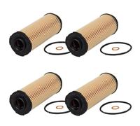 Compatible con los nuevos modelos B/M/W/ 1 3 4 5 6 7 8 X3 X4 X5 X6 X7 Z4 B57 B58 B30 D30, todos los motores de 3,0 L. OEM: 11428583898. Filtro de aceite 11427826799.(4 Pcs)
