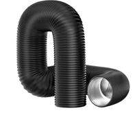 Compatible con mangueras de ventilación de secadora de 6/7 pulgadas. Tubo de escape flexible con aislamiento de papel de aluminio.(160mm-1.5m)