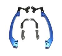 Compatible con Manillar MT07 FZ07 2013-2016, Barras de Agarre para pasajeros de Motocicleta, reposabrazos Trasero, manijas de Asiento Trasero(Blue)