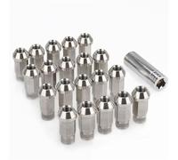 Compatible Con Mazda 20 Tuercas De Acero Inoxidable M12x1.25 M12x1.5 M14x1.5 M14x2 1/2-20 9/16-18 Pernos De Tuercas De Rueda Pernos De Acero Para Ruedas Rueda TuercaTornillo