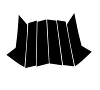 Compatible Con Mazda CX-30 2020 2021 6 Piezas Postes Pilar Pulidos Cubierta Moldura Ventana Automóvil Pegatina Exterior Columna BC Accesorios postes pilar ventana coche