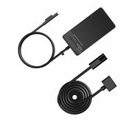 Compatible con Microsoft Surface, cargador de fuente de alimentación de 65 W con carga rápida, puerto USB, para Surface Pro Book y portátiles.