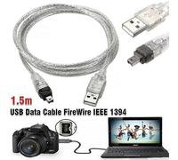 Compatible con Mini DV Minidv Cable de datos USB Firewire IEEE 1394 Videocámara HDV para editar en PC