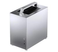 Compatible con Mini PC JONSBO - T8 Plus ITX, portátil, Panel de aleación de Aluminio, chasis de Escritorio Lateral Transparente(T8 Plus Silvery)