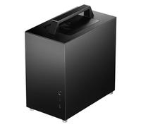 Compatible con Mini PC JONSBO - T8 Plus ITX, portátil, Panel de aleación de Aluminio, chasis de Escritorio Lateral Transparente(T8 Plus Black)