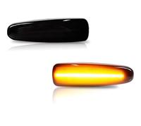Compatible Con Mitsubishi Para Mirage 2014 2015 2016 2017 2018 2019 2020 2021 2022 2023 2024 Luz De Marcador Lateral De Señal De Giro Indicador Intermitente Dinámico Luces laterales(Black)