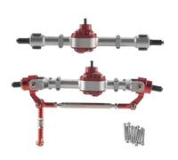 Compatible con MN D90 D91 D96 D99S MN90 MN96 MN99 para MN99S 1/12 RC Cars Mejoras Piezas Metales Delantero Trasero Ejes Completos RC Eje Delantero Trasero