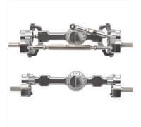 Compatible con MN D90 D91 D99 D99S para MN99S para MN98 MN90 1/12 RC Cars Piezas De Actualización Eje De Portal Delantero Y Trasero De Metal CNC Ejes Delantero Trasero RC