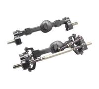 Compatible con MN D90 FJ45 MN40 MN45 MN90 MN91 MN96 MN99 para MN99S para MN98 RC Piezas De Coche Conjunto De Puente De Eje Delantero Y Trasero De Metal Ejes Delantero Trasero RC