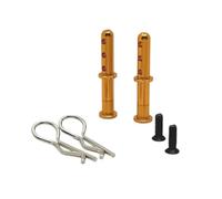 Compatible con modelos de automóvil RC 144001 144010 144016 124016 124017 124018 124019 Cuerpo de metal Montaje postventa de la columna de la columna Piezas de reemplazo del poskarket(Yellow)