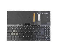 Compatible con MSI, Katana 15 B12UDXK B12VEK A15 AI B8VE 17 B13UCXK A17 AI B8VF Pulse 15 B13VFK B13VGK Teclado US retroiluminado RGB de 4 Zonas