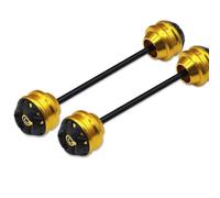 Compatible Con Mt-07 Para Tracer 2016-2024 Para Fj-09 2015-2019 Para Mt-09 2013-2024 Protector Deslizante De Eje De Horquilla De Rueda Trasera Delantera De Motocicleta Moto Deslizador De Cuadro(Yellow