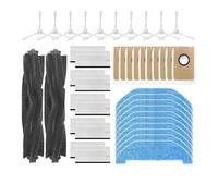 Compatible con Neakasa NoMo N3 / RS0100WA, filtro de Cepillo Lateral de rodillo, paños de fregona, bolsa for el polvo, pieza/accesorio de Robot aspirador(Set R)