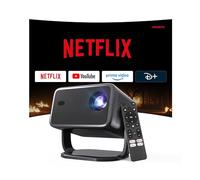 [Compatible con Netflix ＆ Android 13] Proyector Inteligente 1080P Nativo 800 ANSI, Soporta 4K, Control Remoto Air Mouse, Enfoque y Corrección Automáticos por IA, WiFi 6 y BT 5.4, Audio Hi-Res