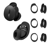 Compatible con New Bose QuietComfort Earbuds - 3 pares de tapones de silicona de repuesto, impermeables y antideslizantes, tallas S/M/L (negro)