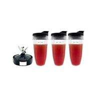 Compatible con Ninja, ABKR 24Oz Vaso Tapa BL480 BL482 BL642 | ABKR Vaso con tapa 24Oz, BL480 BL482 BL642 BL682 BL450 BN401 BN751 BN801 Foodi SS351, accesorio de cocina