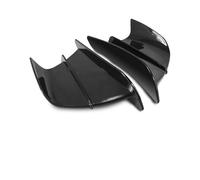 Compatible con Ninja650 para Ninja400 para Ninja300 para Ninja250 para H2R Carenado Lateral Winglet Deflector De ala Aerodinámico Spoiler Alerones de ala de Motocicleta(Black)