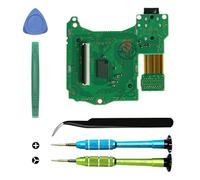 Compatible con Nintendo Switch, ranura para lector de cartuchos de tarjetas de juego de repuesto con conector de auriculares, pieza de reparación para interruptor con herramientas