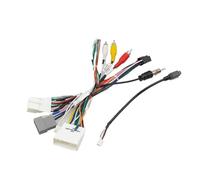 Compatible con Nissan x-trail Qashqai 2014-2016, compatible cámara 360 Original, adaptador de arnés cableado 16 pines, caja Canbus Rótula Barra de Acoplamient(Cable Only)