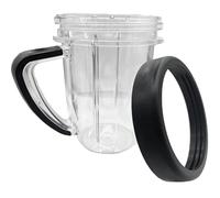 Compatible Con NutriBullet, RX NBM-U0274 Pieza De Repuesto For Vaso De Licuadora Con Asa Corta De 30 Oz