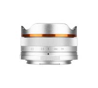 Compatible con Objetivos Ojo de pez Sony E-Mount de 10 mm F5.6 APS-C de Enfoque Manual(Silver,XF)