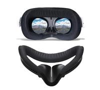 Compatible con Oculus Quest 2 Face Pad Reemplazo - Soporte de interfaz facial VR con nariz de bloqueo de luz, almohadilla facial de espuma transpirable protectora para Meta Quest 2, cómodo cojín