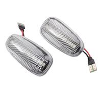 Compatible Con Opel Para Astra G 1998 1999 2000 2001 2002 2003 2004 2005 2006 2007 2008 2009 Luces De Señal De Giro Dinámicas Marcador Lateral De Agua Que Fluye Señal de giro dinámica(White)