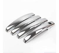 Compatible Con Opel Para Astra H 2004-2009 Para Vauxhall Para J 2010-2015 Cromo Negro Cubierta De Manija Puerta Coche Pegatinas Embellecedoras Estilo Carcasa Manija Coche(Silver)