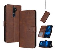 Compatible con OPPO A11X Funda Carcasa,Compatible con OPPO A9 2020 CPH1937 CPH1939 CPH1941 / A5 2020 CPH1931 CPH1959 CPH1933 CPH1935 CPH1943 Funda Estuche de Cuero Funda Brown