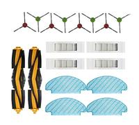 Compatible con OZMOT8 T9PRO T9AIVI Hepa Filter Anti-Allergen Cleaning Rolling Brush Main Side Brush Accessories Cleaning Equipment Accessories Replacement Filter Robotic Parts