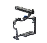 Compatible con Panasonic Lumix GH3/GH4/GH5 - Jaula for cámara DSLR, Carcasa Protectora, asa Superior, empuñadura, Kit de extensión for trípode de vídeo(GH5 Cage)