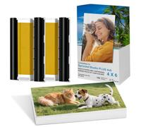 Compatible con papel fotográfico HP Sprocket Studio Plus de 4 x 6 pulgadas y cartuchos (incluye 108 hojas y 2 cartuchos). Compatible solo con impresora Sprocket Studio Plus