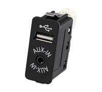 Compatible Con Para 3-Series E90 E91 E92 E93 Para X1 E84 Para X3 F25 Adaptador De Interfaz De Puerto USB Con Interruptor Auxiliar Automotriz 84109237653 Enchufe Interfaz USB AUX