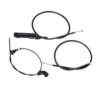 Compatible Con Para 540i Base Wagon 4 Puertas 1999-2003 3 Cables Bowden Para Motor Coche Cable Liberación Del Capó 51238190754 51238176596 Apertura del Capó del Coche