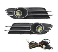Compatible Con Para A6 Para C7 2011 2012 2013 2014 2015 2Pcs Parachoques Delantero Del Coche Rejillas Luz Niebla Cubierta Lámpara Niebla Racing Rejillas