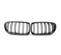 Compatible Con Para E90 E91 2009 2010 2011 2012 Parrillas De Riñón Parachoques Delantero Parrilla De Doble Lama Piezas De Diseño Para Automóviles Rejilla riñón frontal