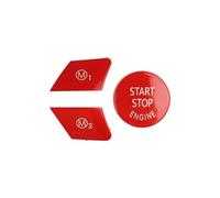 Compatible Con Para M3 F80 M4 F82 F83 M5 F10 M6 F06 Volante De Coche M1 M2 Botón De Cambio De Modo Reemplazo De Tapa De Cubierta Molduras interiores coche(Rojo)