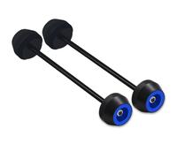Compatible Con Para MT-07 2015 2016 2017 2018 2019 2020 2021, Deslizador De Horquilla De Rueda Delantera Y Trasera Tapa Protectora Contra Choques, Accesorios Moto Deslizador De Cuadro(Blue,1 pair)