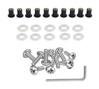 Compatible Con Para Ninja Para 250 Para EX250E 1986 10x5mm Motocicleta Carenado Parabrisas Montaje Wellnuts Tornillo