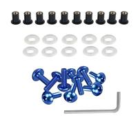 Compatible Con Para Ninja Para 250 Para EX250E 1986 10x5mm Motocicleta Carenado Parabrisas Montaje Wellnuts Tornillo