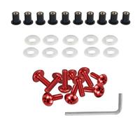 Compatible Con Para Ninja Para 250 Para EX250E 1986 10x5mm Motocicleta Carenado Parabrisas Montaje Wellnuts Tornillo