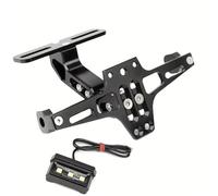 Compatible Con Para Ninja1000 Para KX65/80/85/100/500 Para KX250F Para KX450F Marco De Matrícula Con Señal De Giro Ajustable Para Motocicleta Eliminador de Guardabarros(Bracket with light)