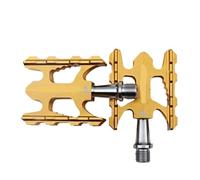 Compatible con Pedal Lager Aluminio Legierung Nicht-Slip Rennrad Tablero Universal(Gold)