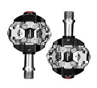 Compatible con Pedales automáticos RYET MTB SPD, Piezas de Ciclismo de Bicicleta de montaña de Plataforma Dual ultraligeras(Black)